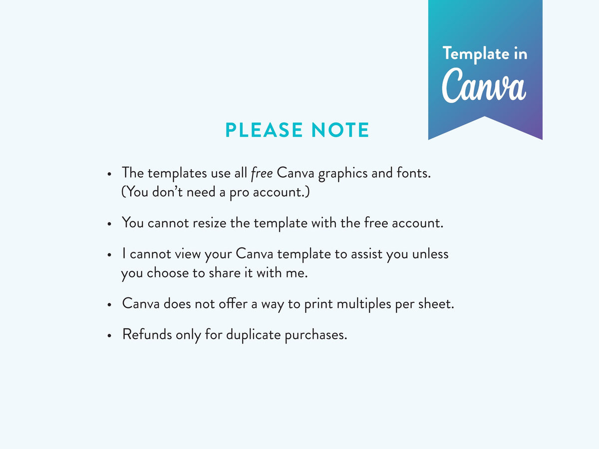 Modern Minimal Funeral Bookmark | Canva Template (2x6 in)