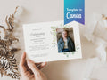 Lush Greenery Memorial Invitation | Canva Template (5x7 in)