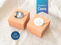 Classic Elegance Round Favor Stickers | Canva Template (2x2, 3x3, 4x4 in)