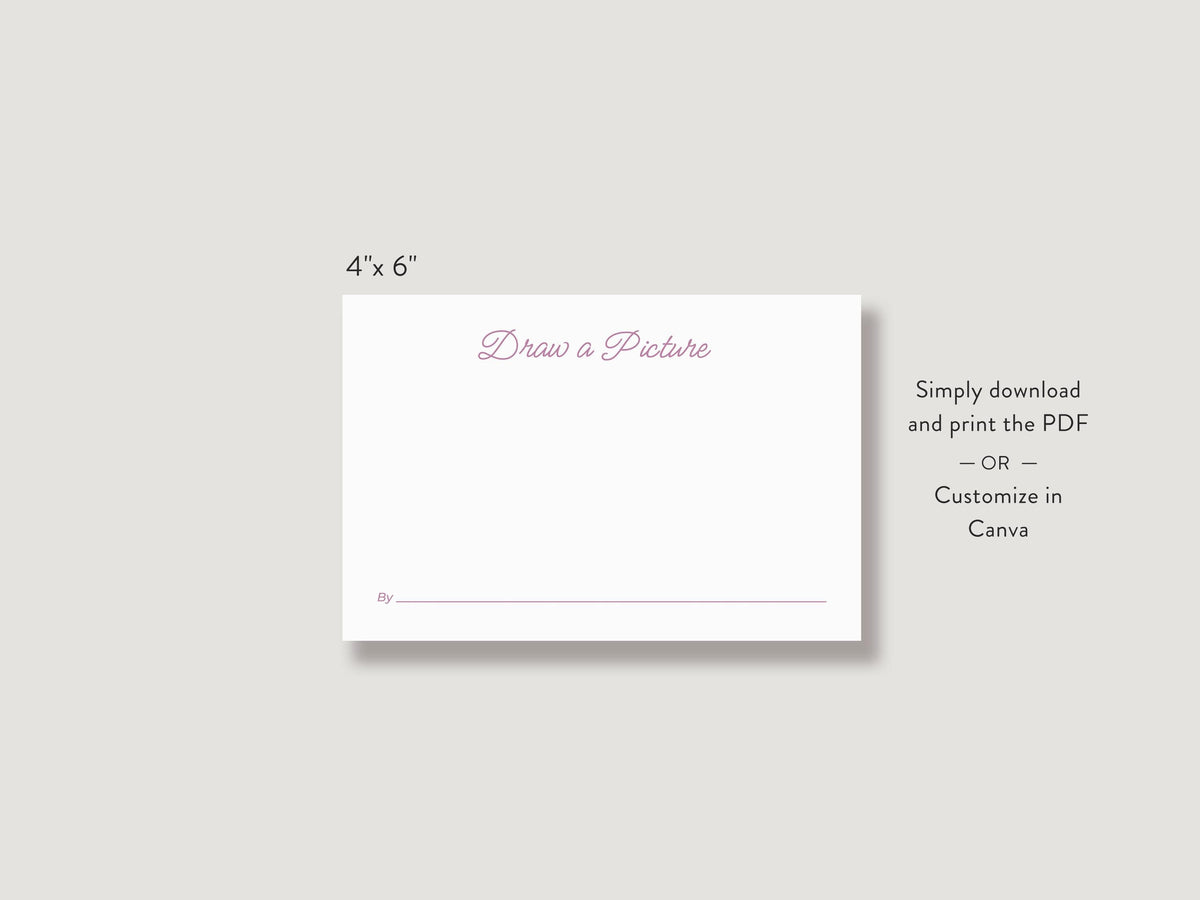 Pink Wildflower Share a Memory Sign and Card Set | Canva Template (8x10 in, 6x4 in)