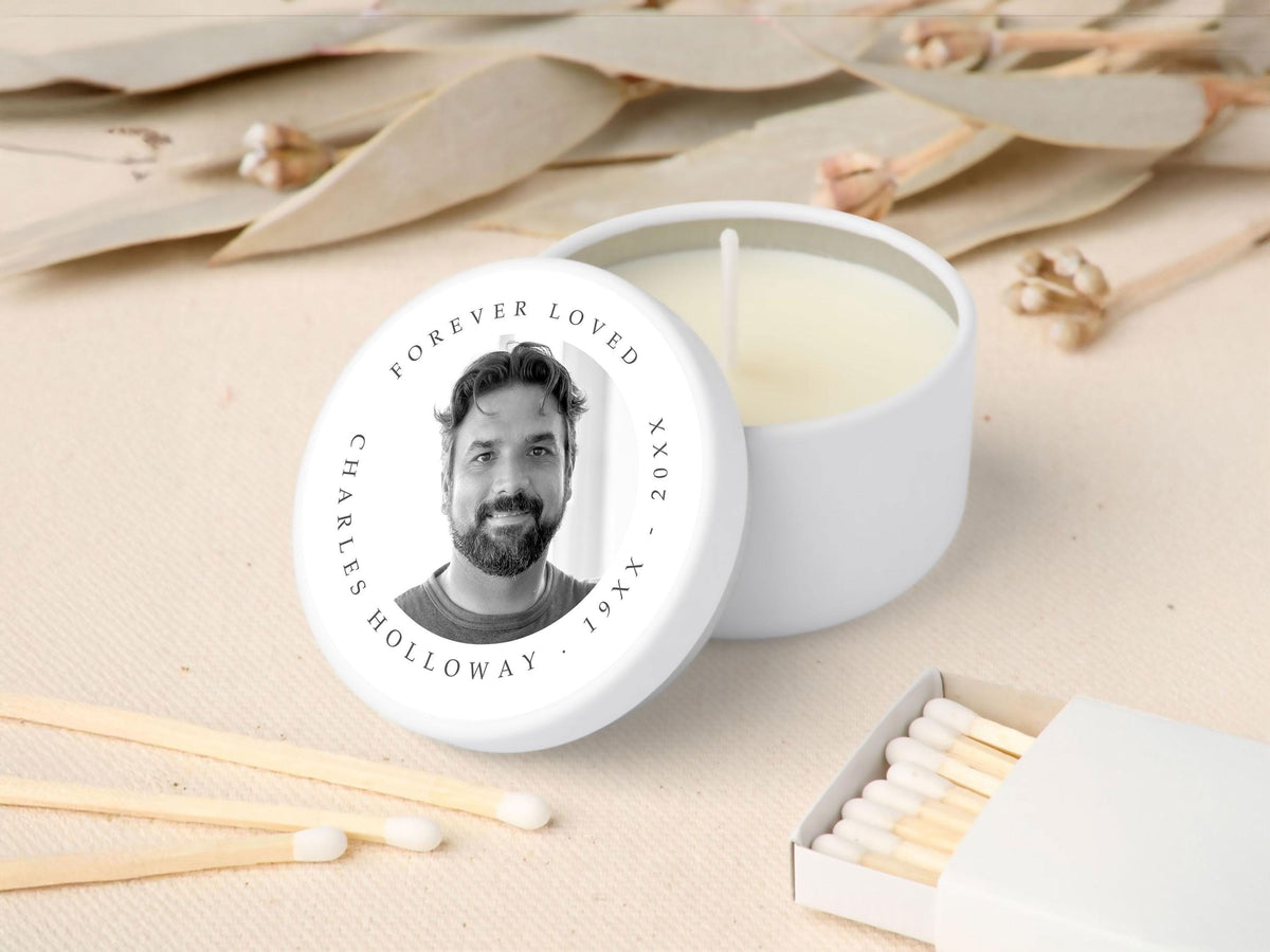 Modern Minimal Round Favor Stickers | Canva Template (2x2, 3x3, 4x4 in)