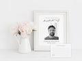 Modern Minimal Share a Memory Sign and Card Set | Canva Template (8x10 in, 6x4 in)