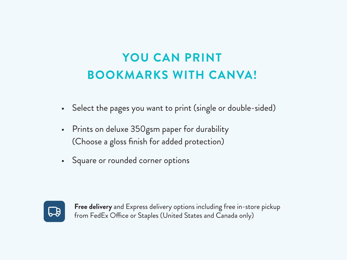 Modern Minimal Funeral Bookmark | Canva Template (2x6 in)