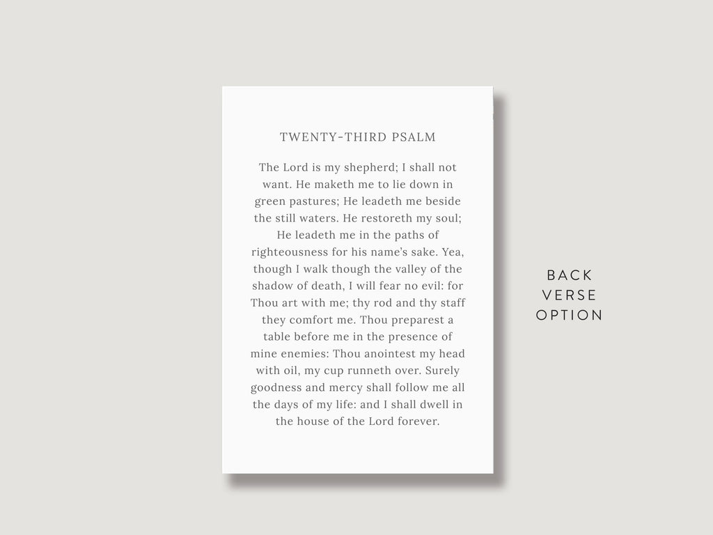 Modern Minimal Prayer Card | Canva Template (3.5x5 in)