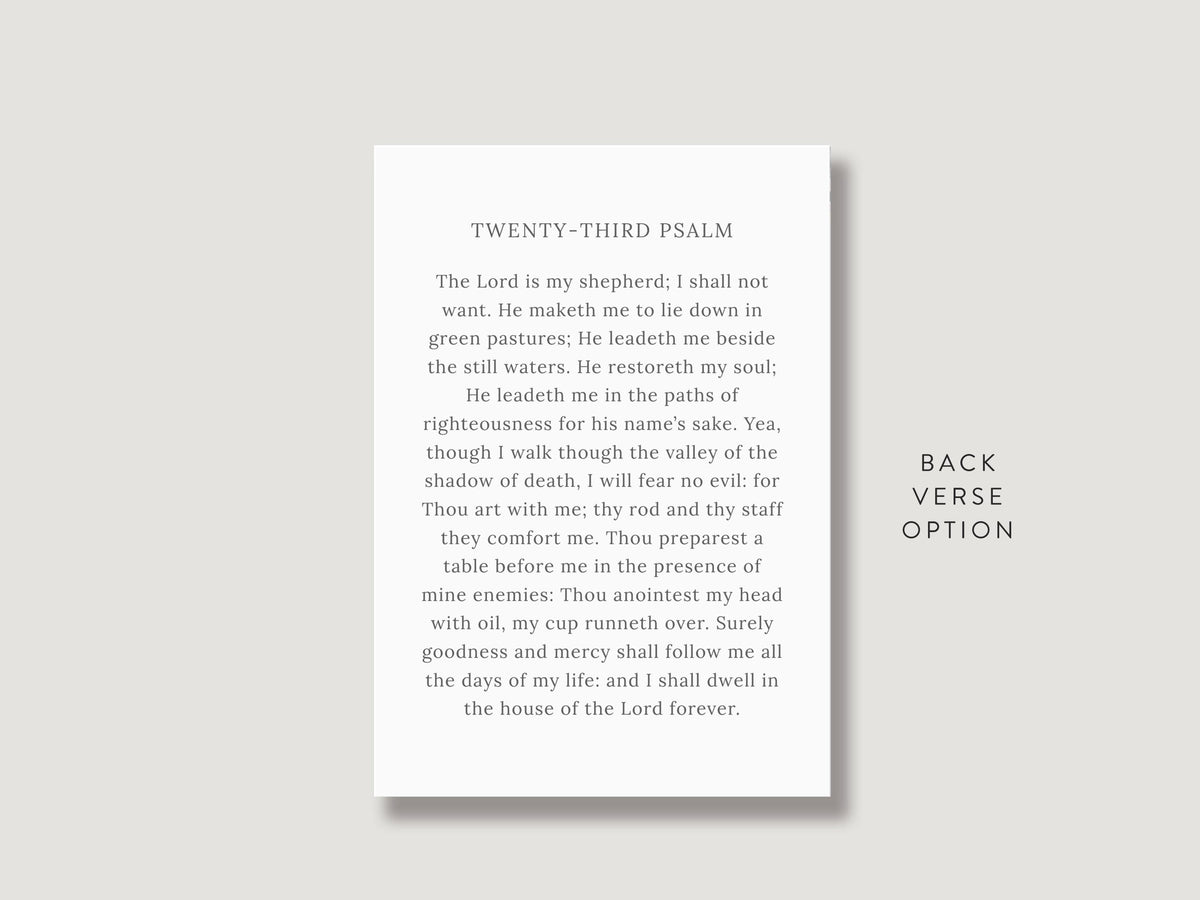 Modern Minimal Prayer Card | Canva Template (3.5x5 in)