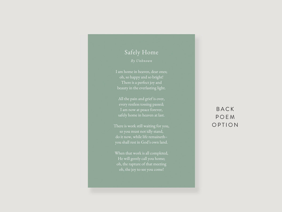 Greenery Cross Prayer Card | Canva Template, (3.5x5 in)