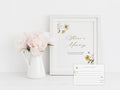 Flower Garden Share a Memory Sign and Card Set | Canva Template (8x10 in, 6x4 in)