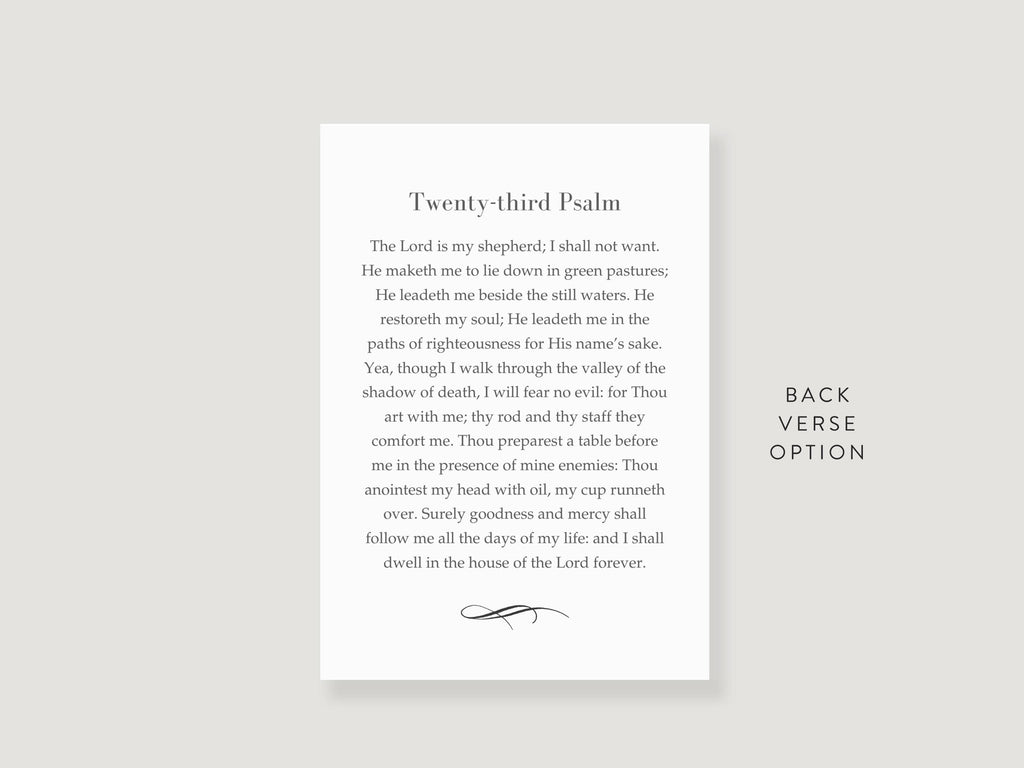 Classic Elegance Prayer Card | Canva Template (3.5x5 in)