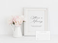 Classic Elegance Share a Memory Sign and Card Set | Canva Template (8x10 in, 6x4 in)