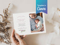 Pink Wildflower Infant Loss Memorial Invitation | Canva Template (7x5 in)