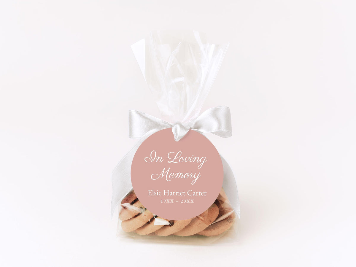 Floral Cross Round Favor Stickers | Canva Template (2x2, 3x3, 4x4 in)