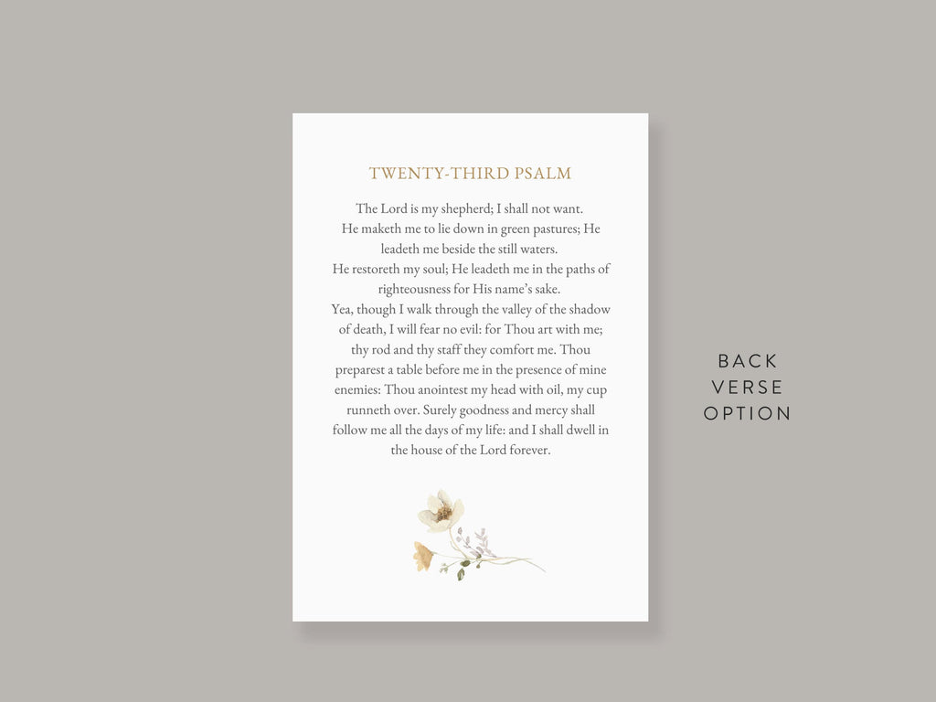 Flower Garden Prayer Card | Canva Template (3.5x5 in)