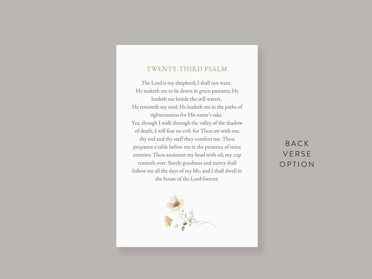 Flower Garden Prayer Card | Canva Template (3.5x5 in)